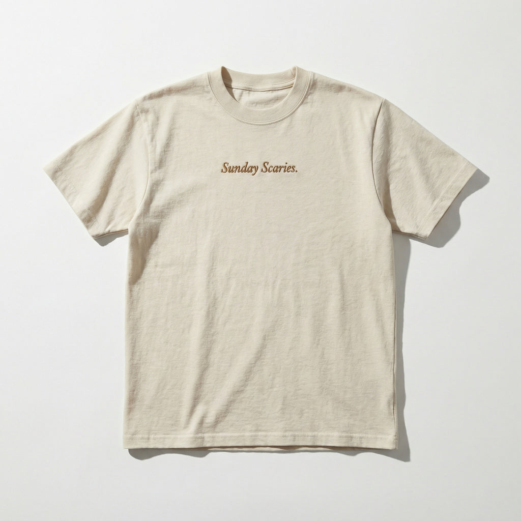 SUNDAY SCARIES // Heavyweight Embroidered Tee
